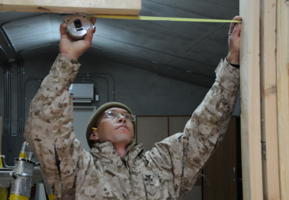 Seabees help with Warrior Recovery Center