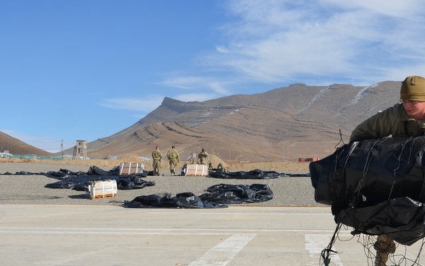 Forward Operating Base Lightning receives air resupply