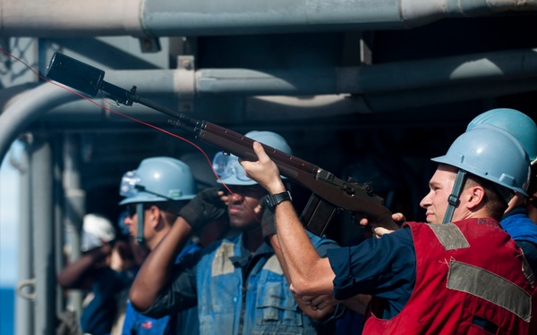 Firing the shot line