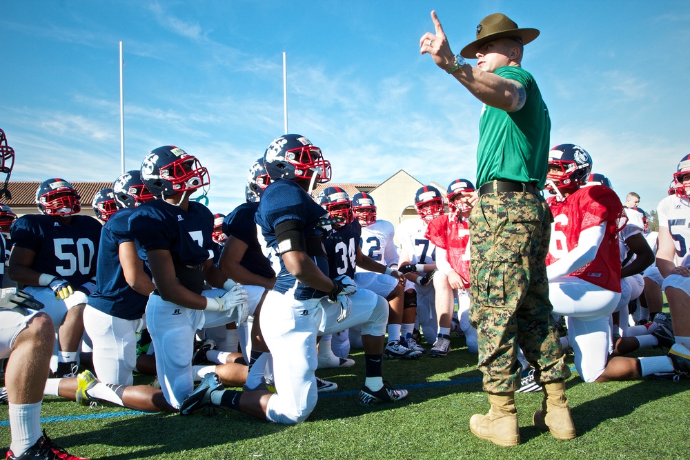 Semper Fidelis All-American Bowl - East team practice, Day 1