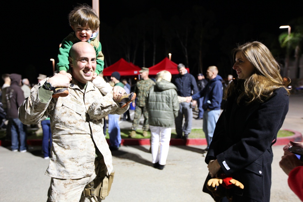 9th Communication Battalion home for the holidays