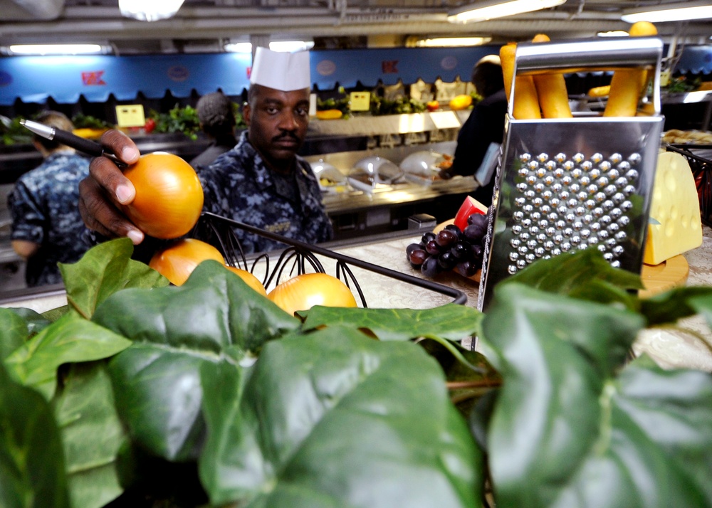 USS Harry S. Truman galley inspection