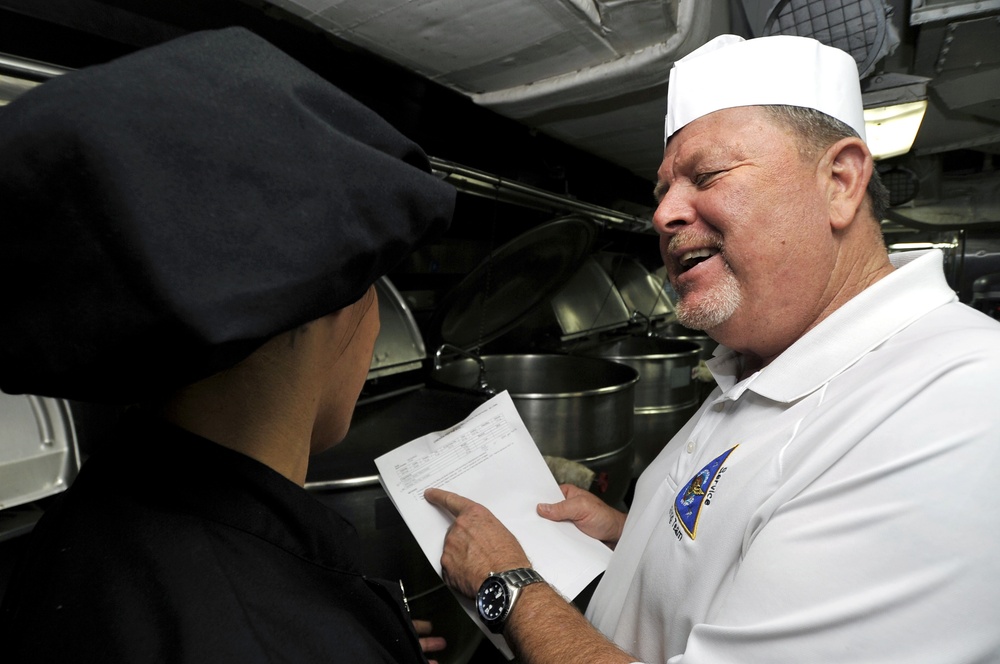 USS Harry S. Truman galley inspection