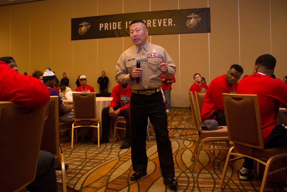 Marines welcome All-American athletes for Semper Fidelis Bowl