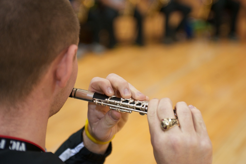 Army All American Bowl Marching Band preparation