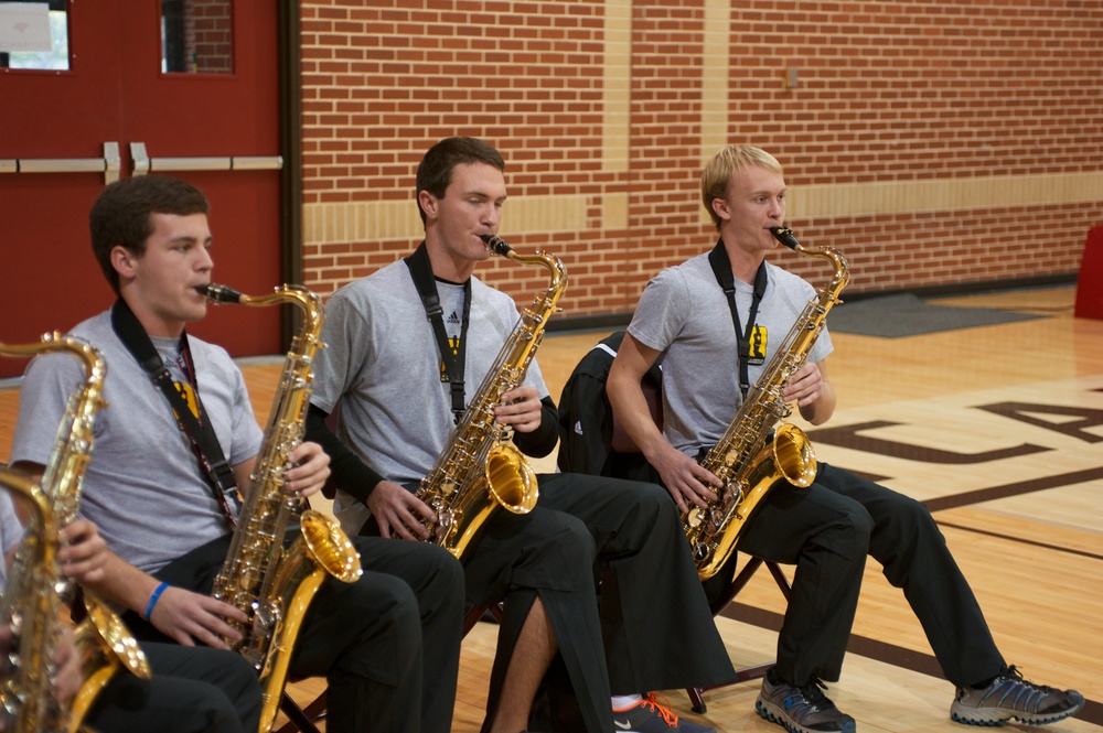 Army All American Bowl Marching Band preparation