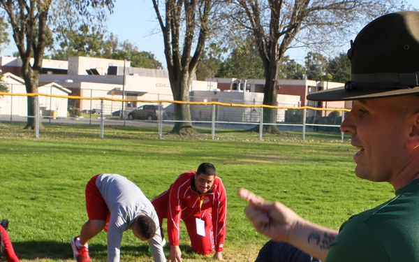 Semper Fidelis All-American Bowl West team community service project