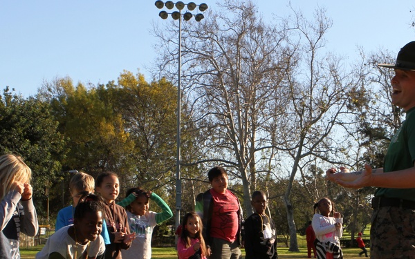 Semper Fidelis All-American Bowl West team community service project