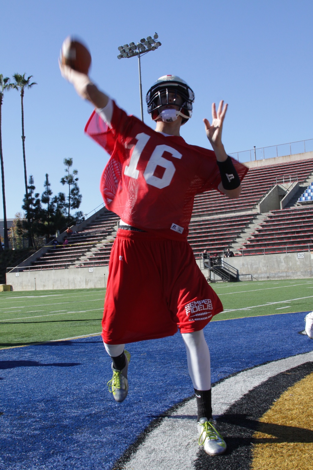 Semper Fidelis All-American Bowl West team practice