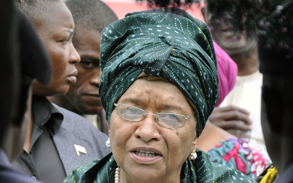 Liberian President celebrates military members, families