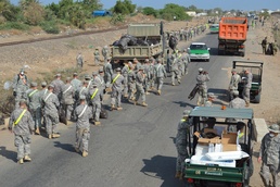 Kentuckians, multi-national force work to better roads in Africa
