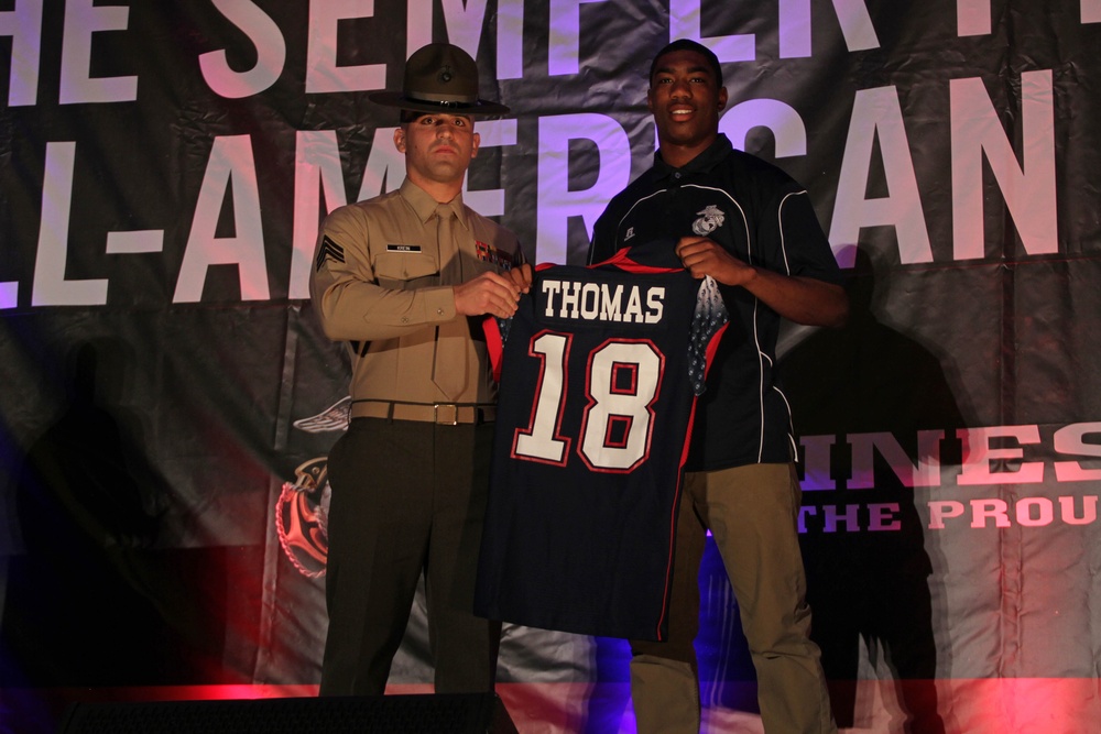 Semper Fidelis All-American Bowl jersey presentation