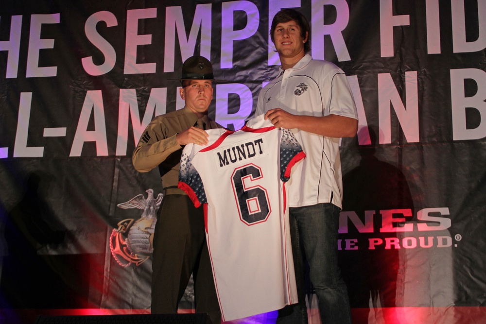 Semper Fidelis All-American Bowl jersey presentation