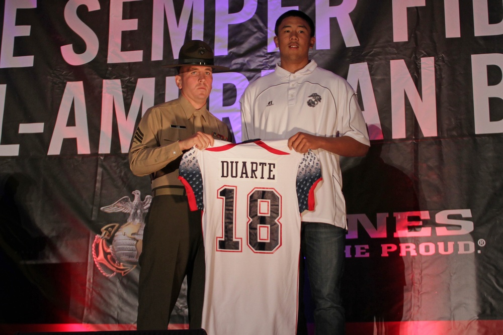 Semper Fidelis All-American Bowl jersey presentation
