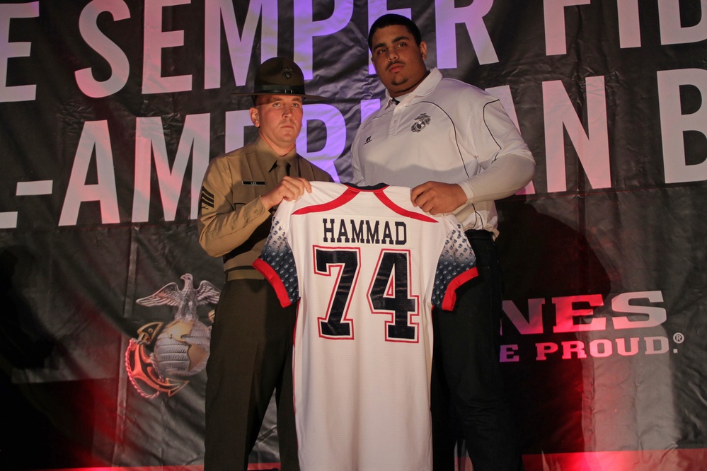 Semper Fidelis All-American Bowl jersey presentation