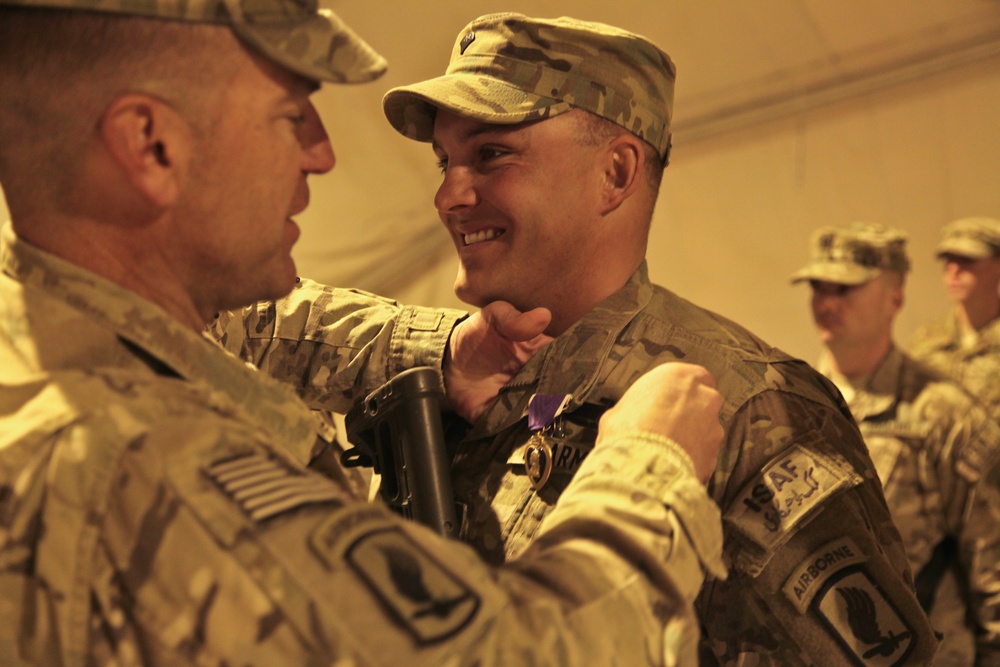 Havoc Troop, 1st Squadron, 91st Cavalry Regiment, 173rd Airborne Brigade Combat Team Change of Command ceremony