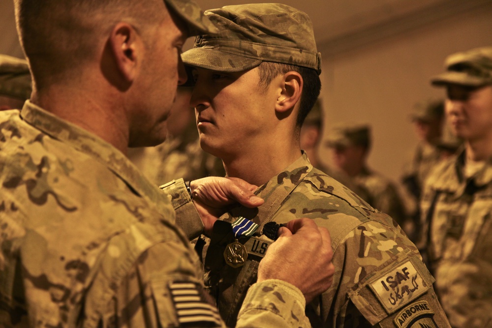 Havoc Troop, 1st Squadron, 91st Cavalry Regiment, 173rd Airborne Brigade Combat Team Change of Command ceremony