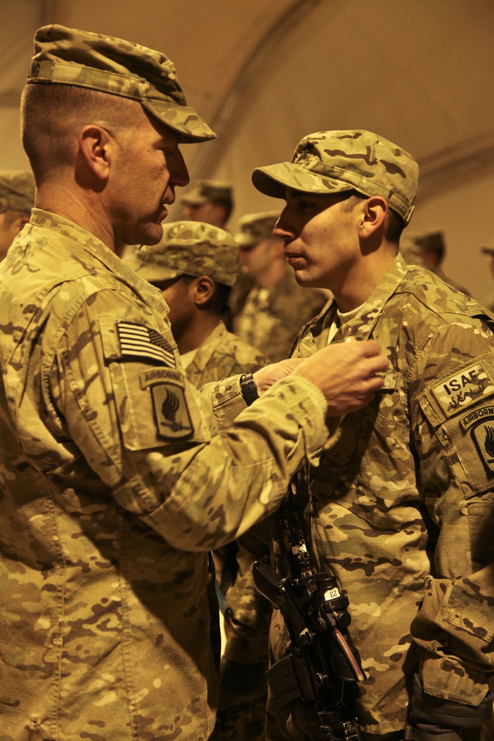 Havoc Troop, 1st Squadron, 91st Cavalry Regiment, 173rd Airborne Brigade Combat Team Change of Command ceremony