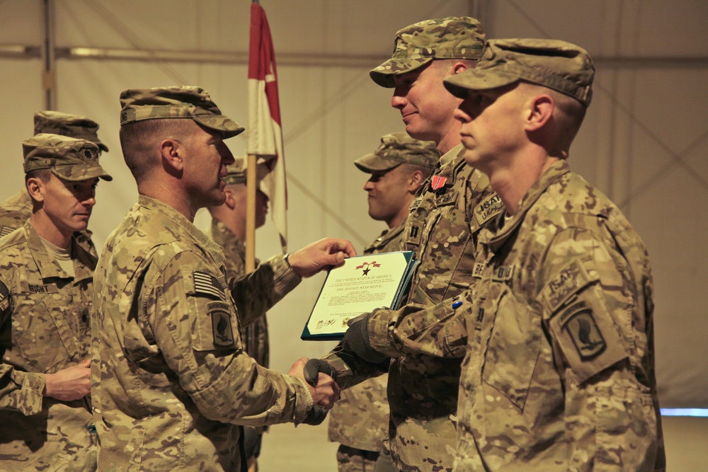 Havoc Troop, 1st Squadron, 91st Cavalry Regiment, 173rd Airborne Brigade Combat Team Change of Command ceremony