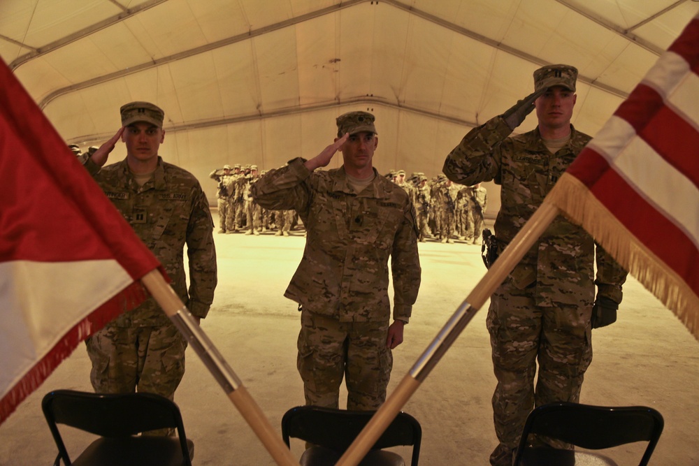 Havoc Troop, 1st Squadron, 91st Cavalry Regiment, 173rd Airborne Brigade Combat Team Change of Command ceremony