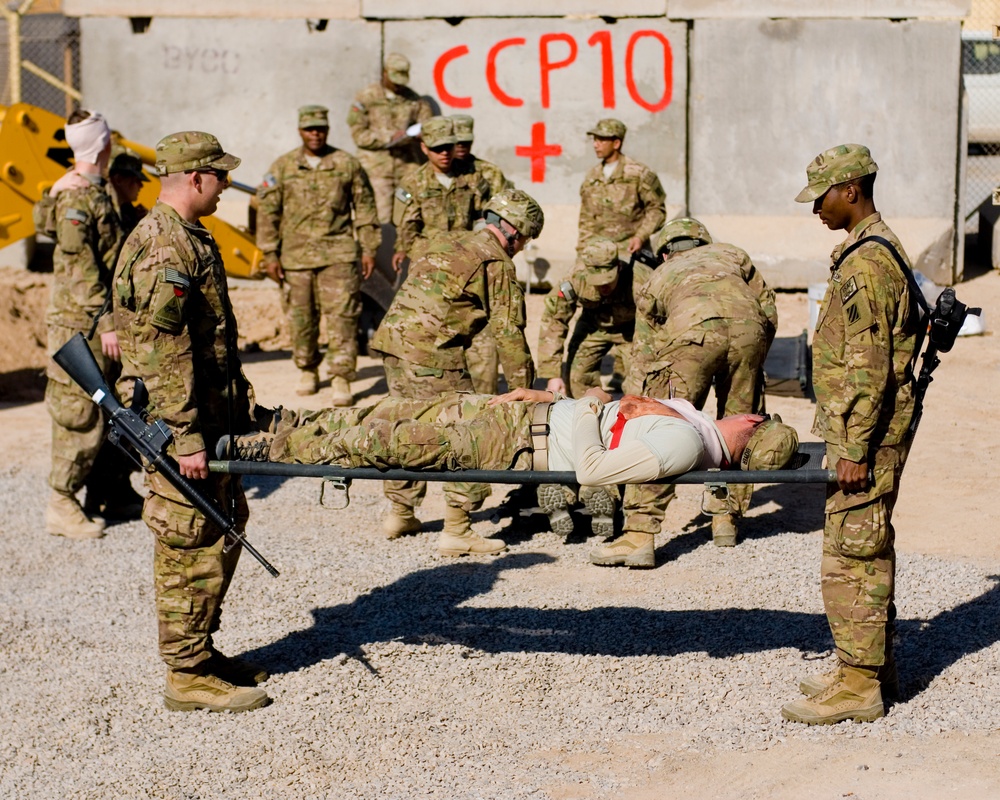 Task Force Falcon participates In mass casualty exercise