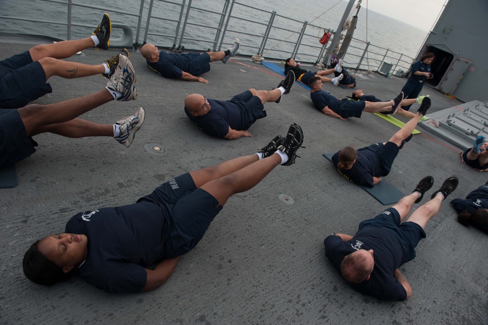 USS Mobile Bay action