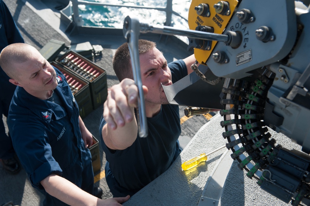 USS Mobile Bay action