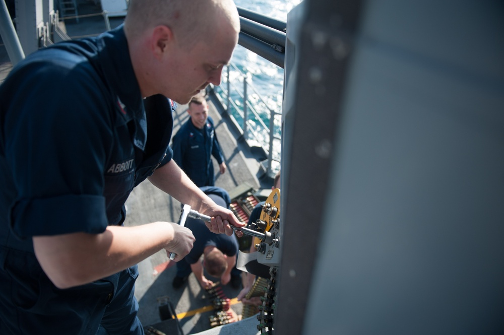 USS Mobile Bay action