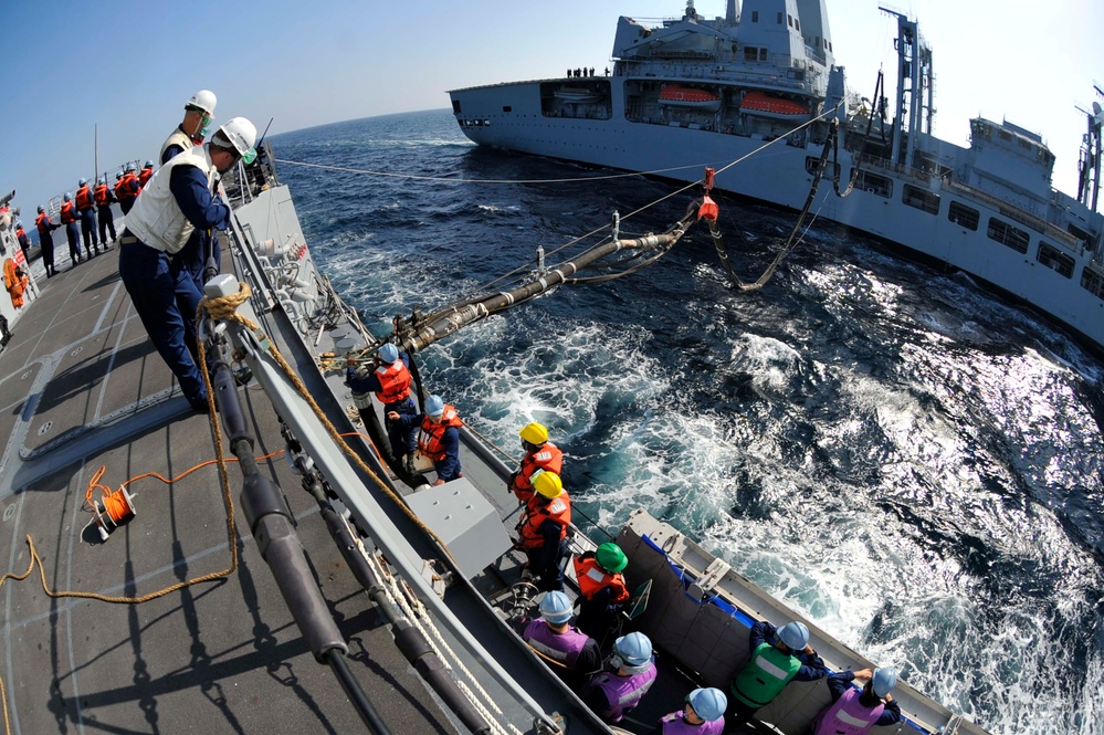 USS Jason Dunham replenishment