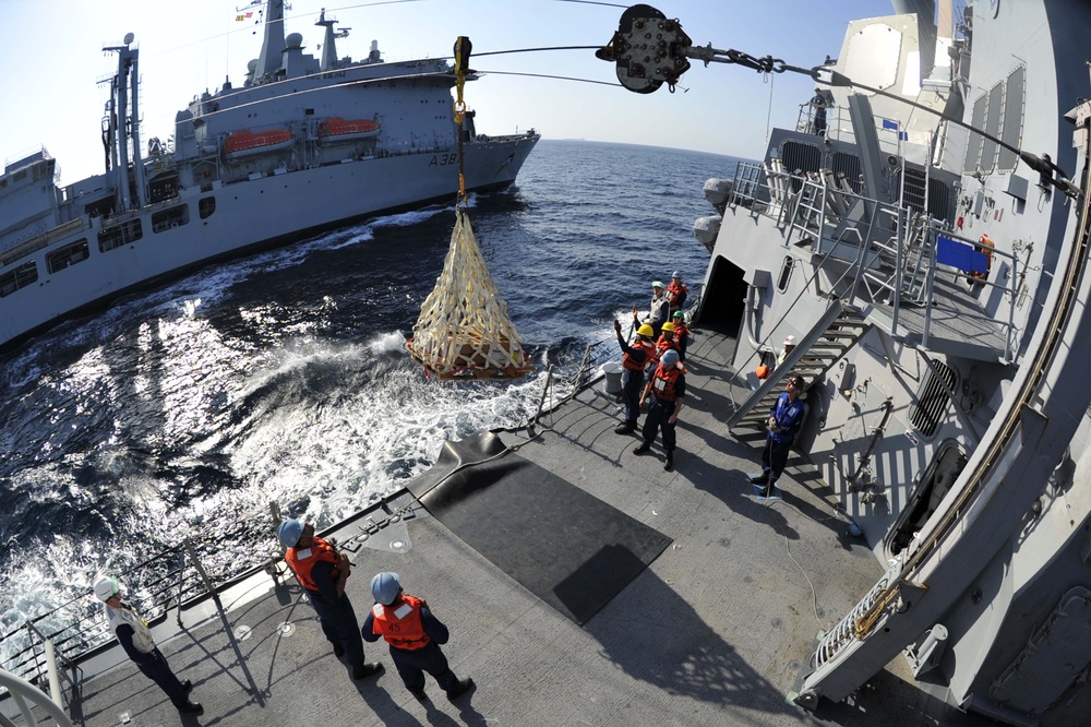 USS Jason Dunham replenishment