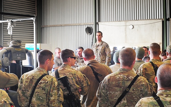 Troops compete for the title of ‘FOB Hadrian’s fittest’ team