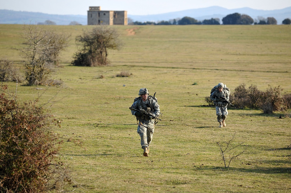 2-503rd in pre-deployment training in Monte Romano, Italy