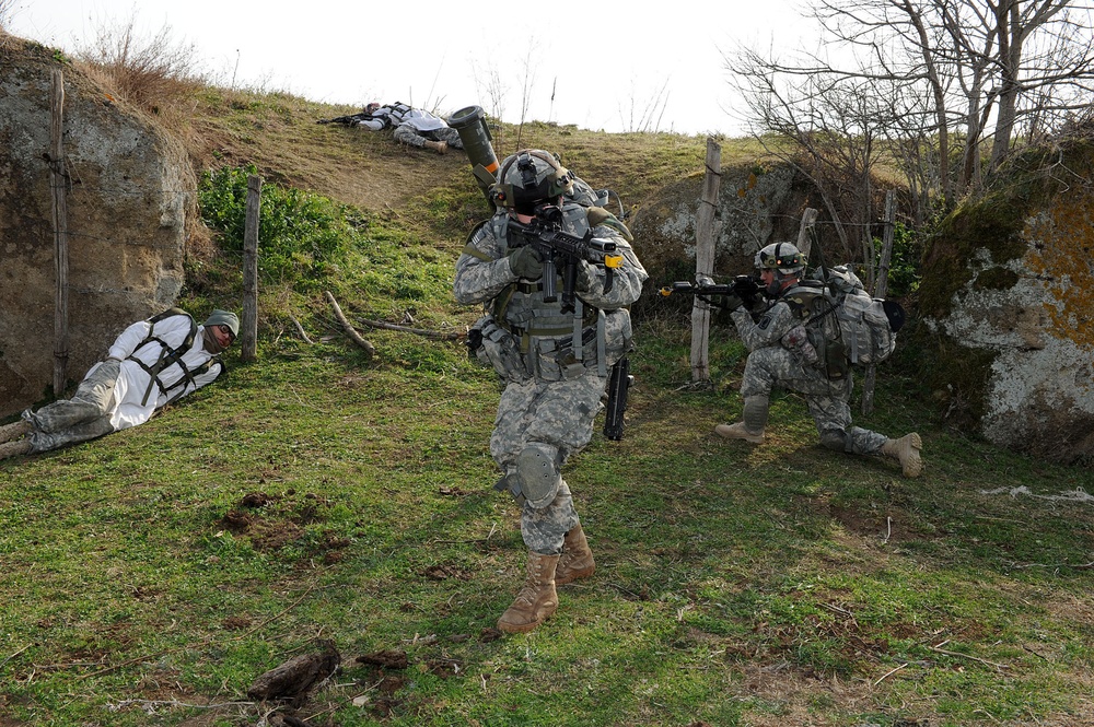 2-503rd in predeployment training in Monte Romano, Italy