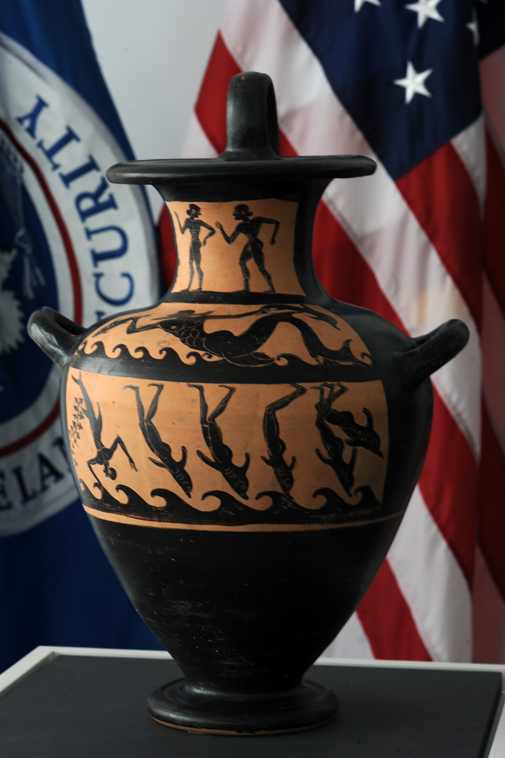 Looted ancient vessel returned to Italy