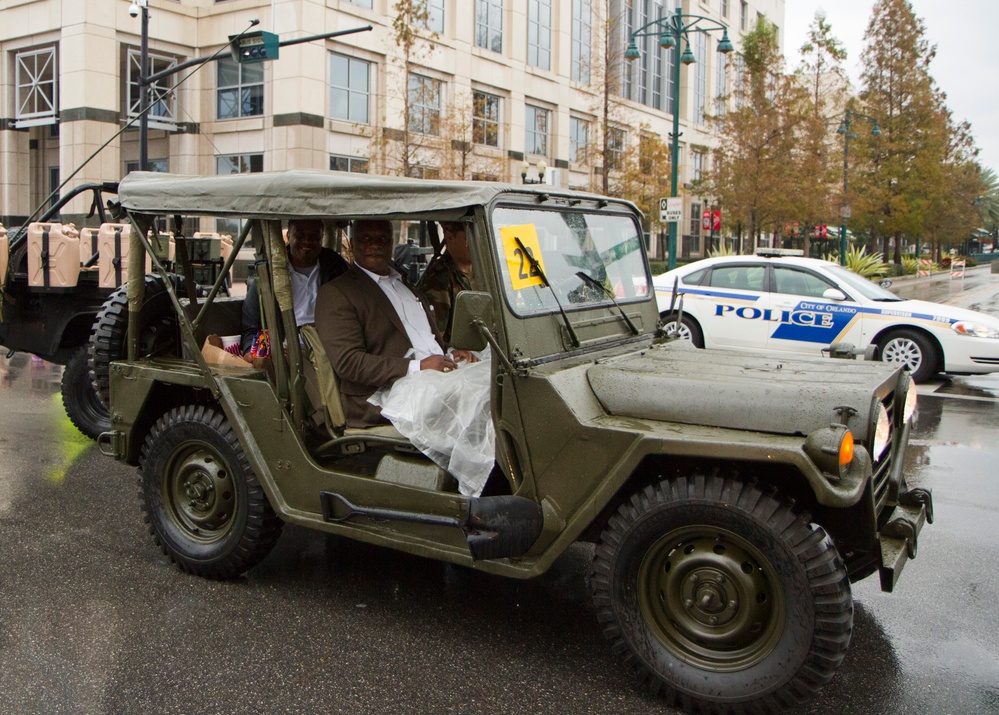 Army Reserve Ambassadors in the Orlando Citrus Parade