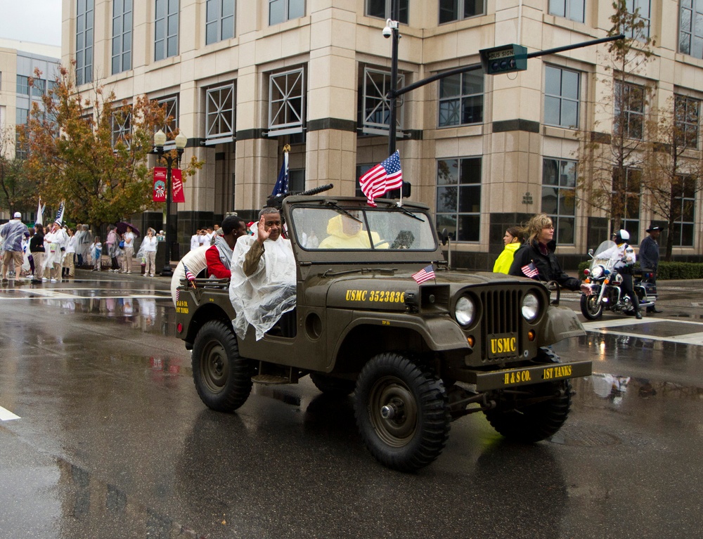 Army Reserve mabassadors in the Orlando Citrus Parade