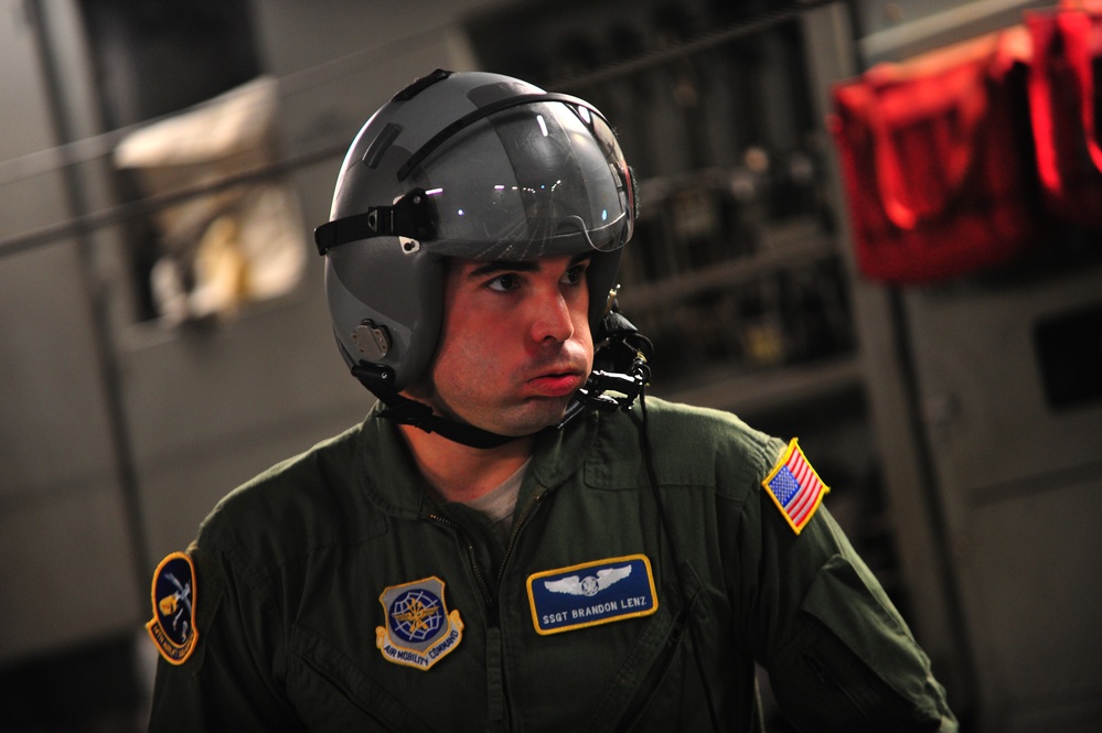 14 Airlift Squadron airdrop mission