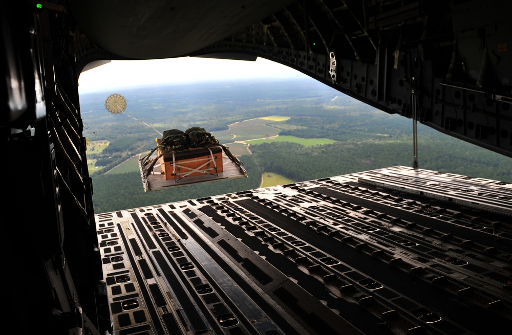14 Airlift Squadron airdrop mission