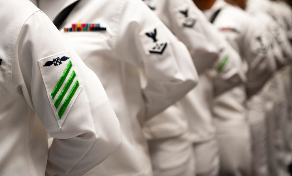 USS John C. Stennis crew conducts burial at sea ceremony