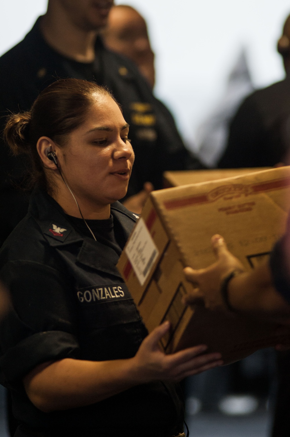 USS Mobile Bay replenishment