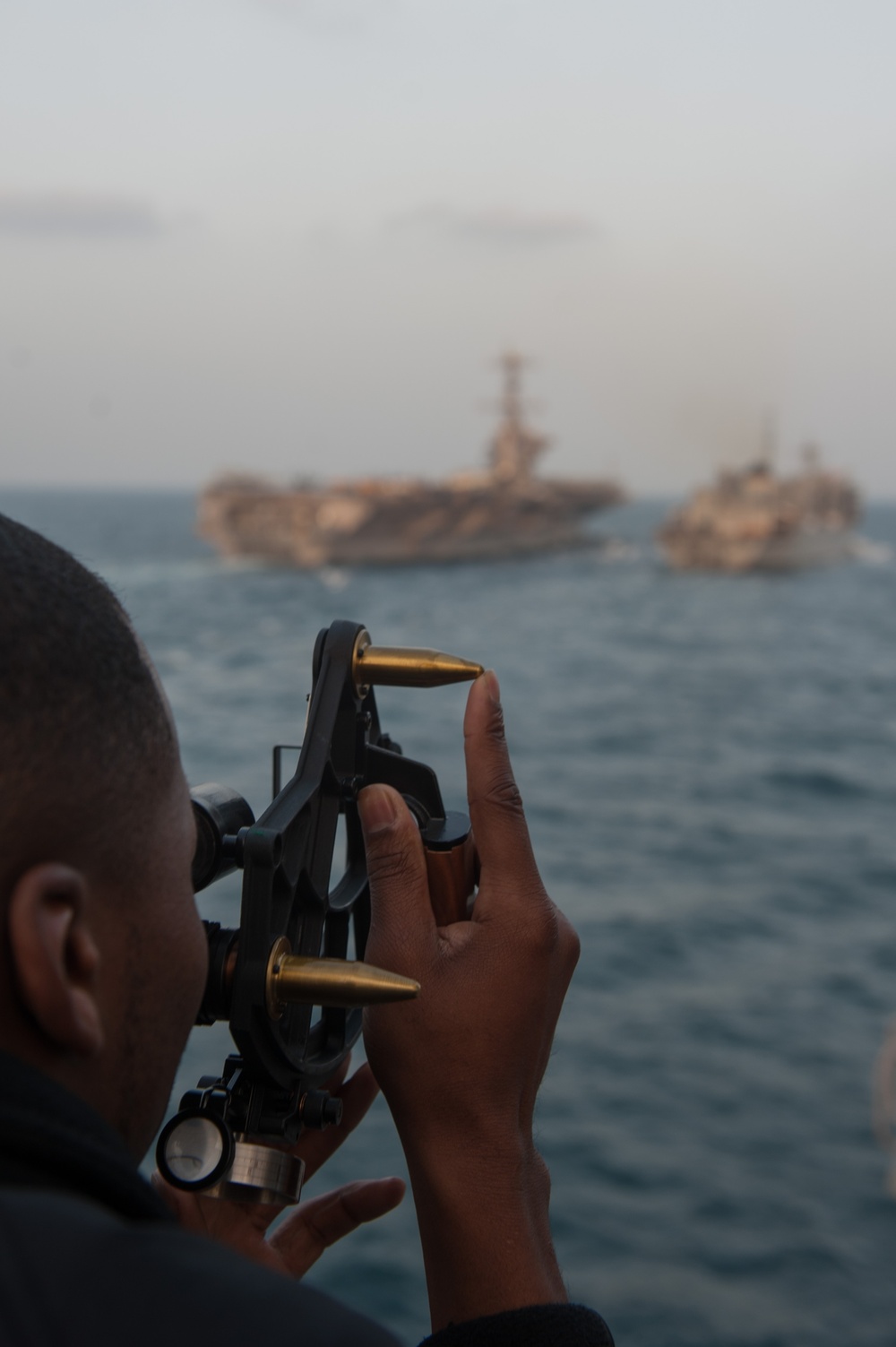 USS Mobile Bay replenishment