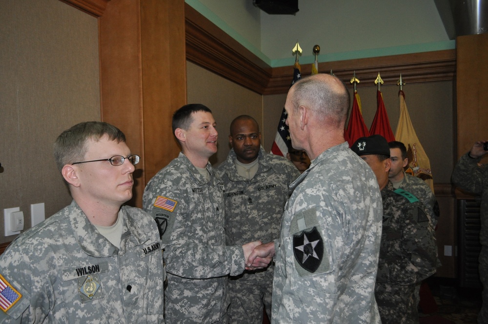 2nd Infantry Division commander recognizes 210th Fires Brigade soldiers