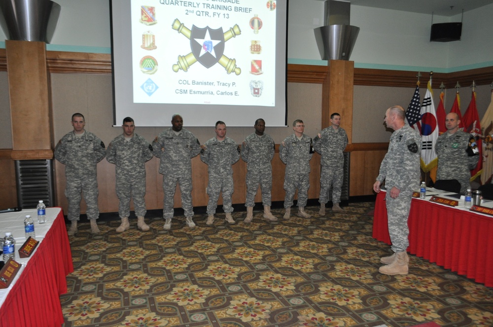 2nd Infantry Division Commander recognizes 210th Fires Brigade Soldiers