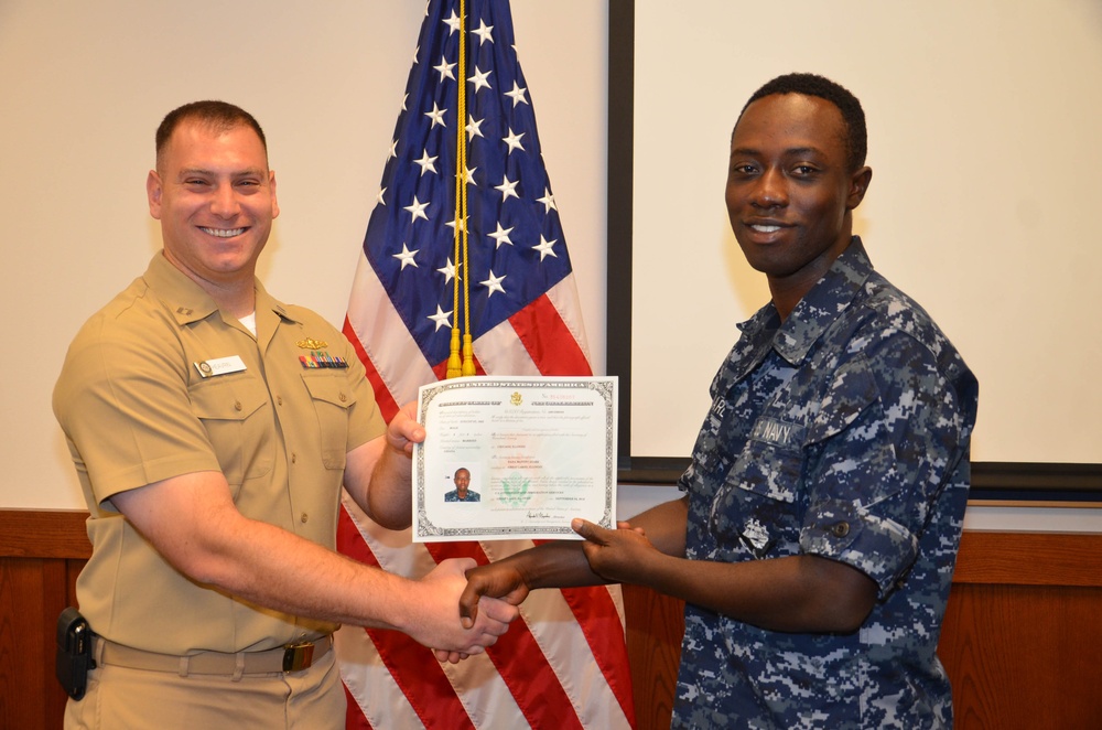 Pass in review graduation ceremony