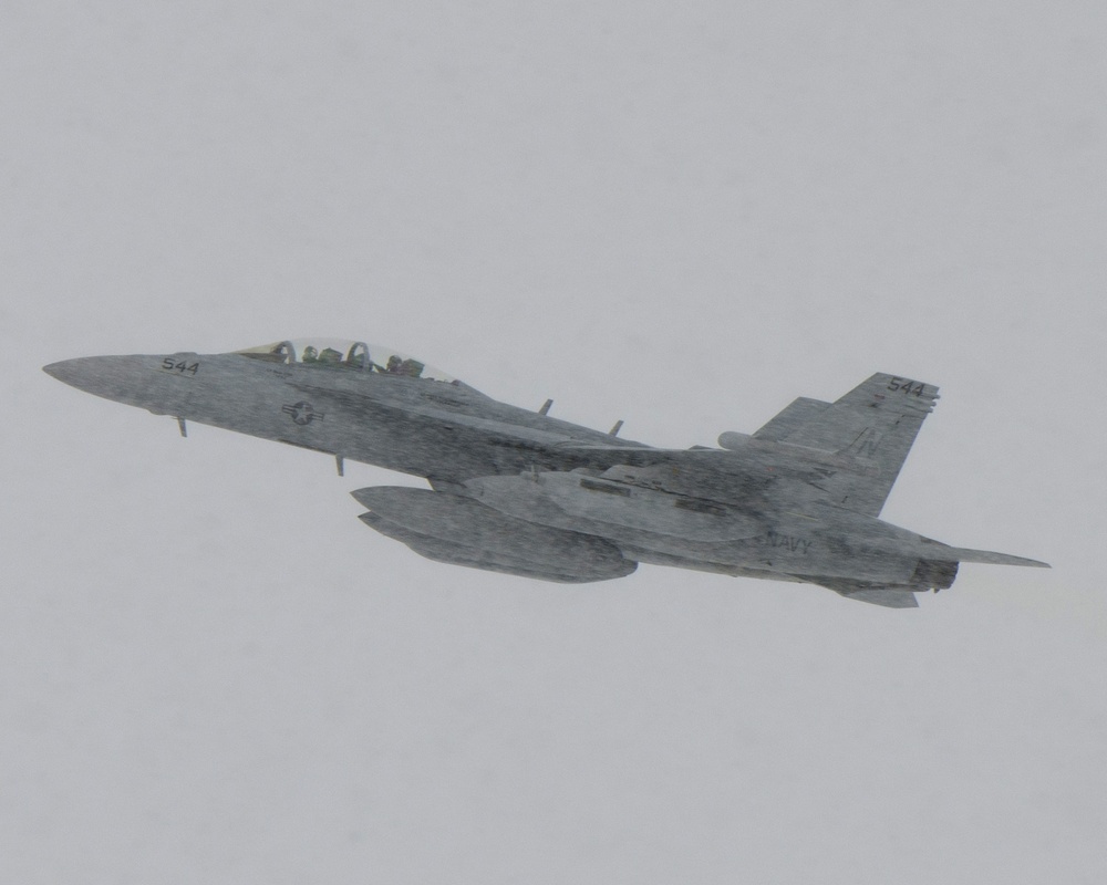 Naval Air Facility Misawa Commanding Officer Receives Courtesy Flight In An EA-18G