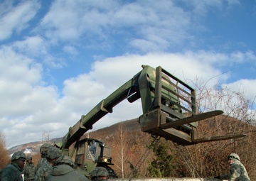 KFOR places safety barriers in Zubin Potok due to environmental concerns