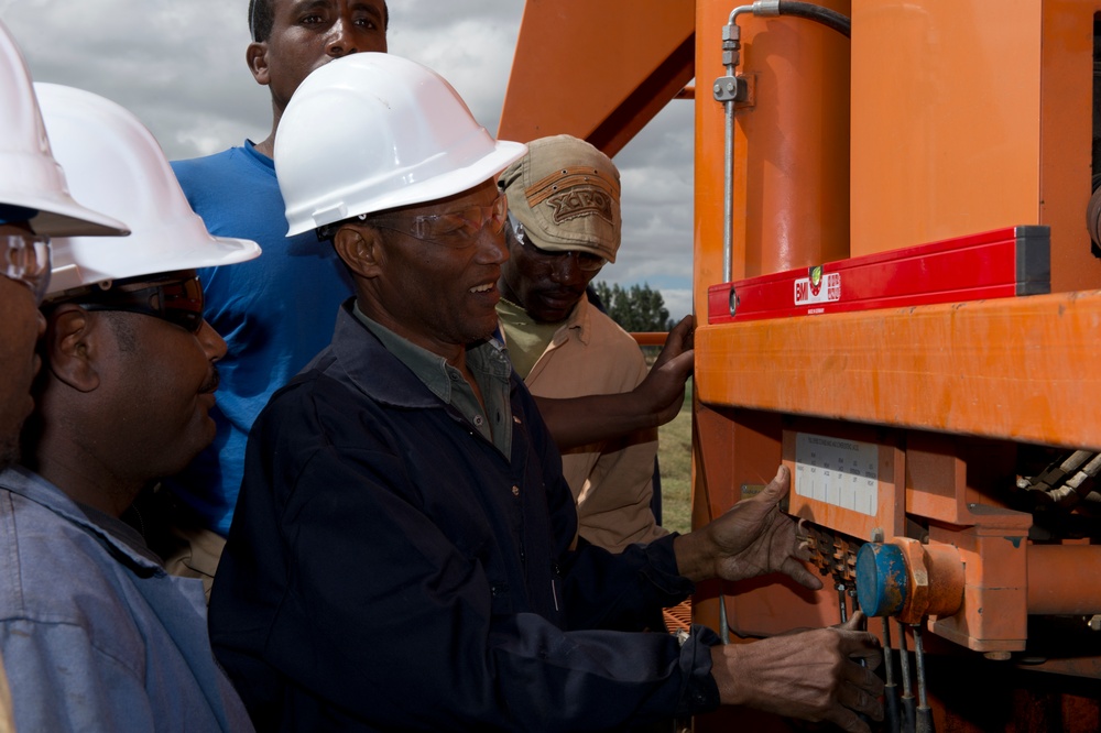 US, Ethiopian militaries partner in water well drilling exercise
