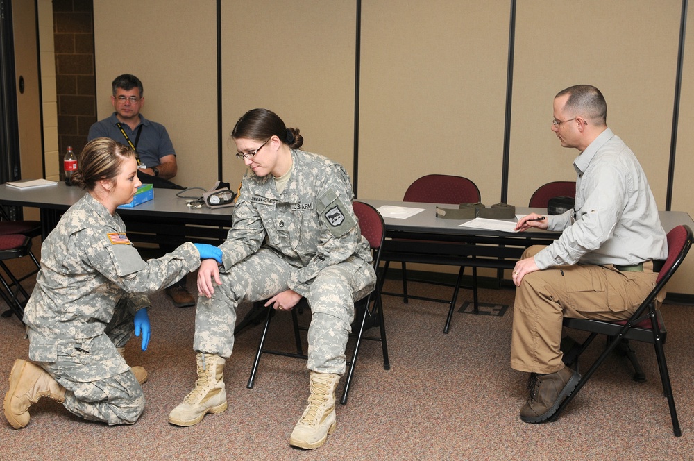 Guard combat medics undergo refresher course to hone skills