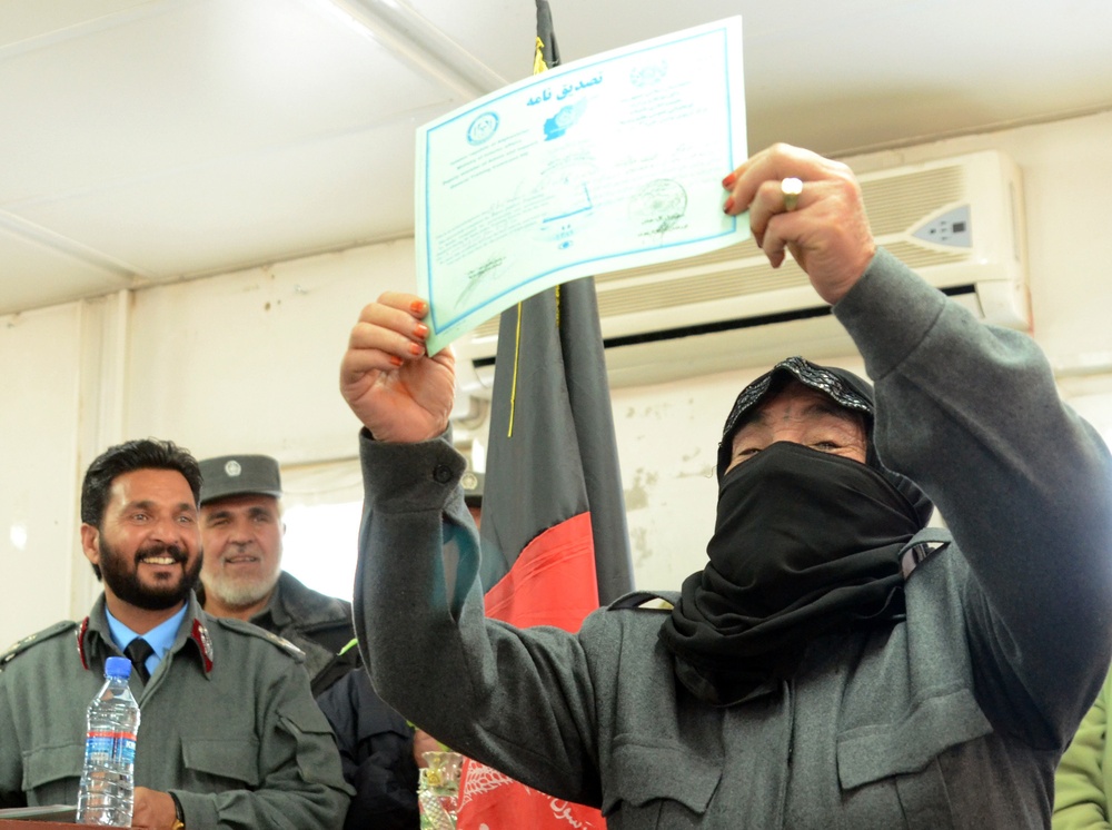 New female recruits join Afghan police force