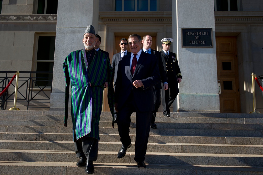 Honor cordon at the Pentagon